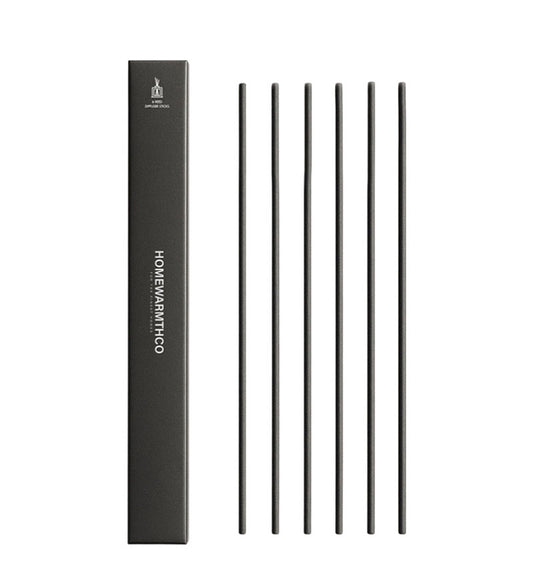 Set of black sticks with a black box labeled 'HOMEVARATHCO' on a white background