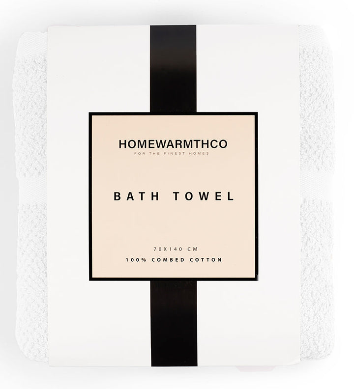 WHITE WEAVE-Bath Towel (Set of 2)