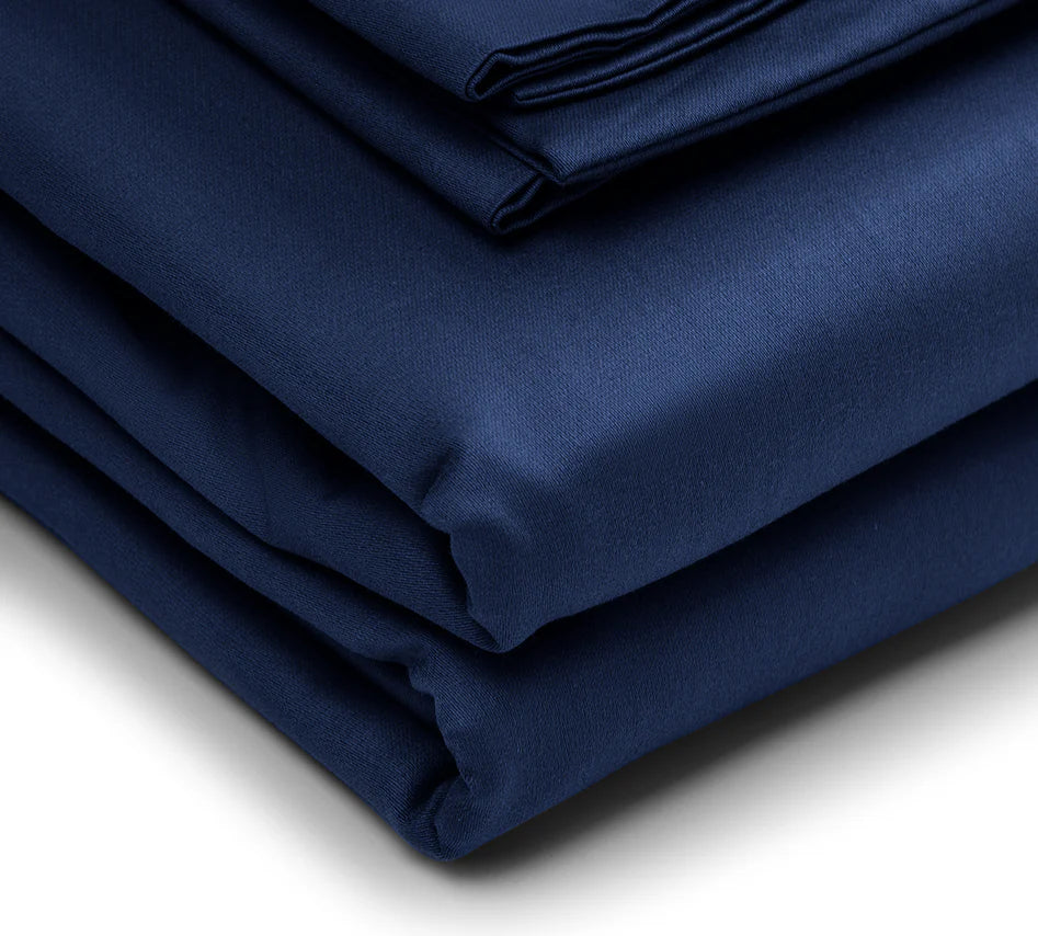 blue bedsheet soft cotton fabric